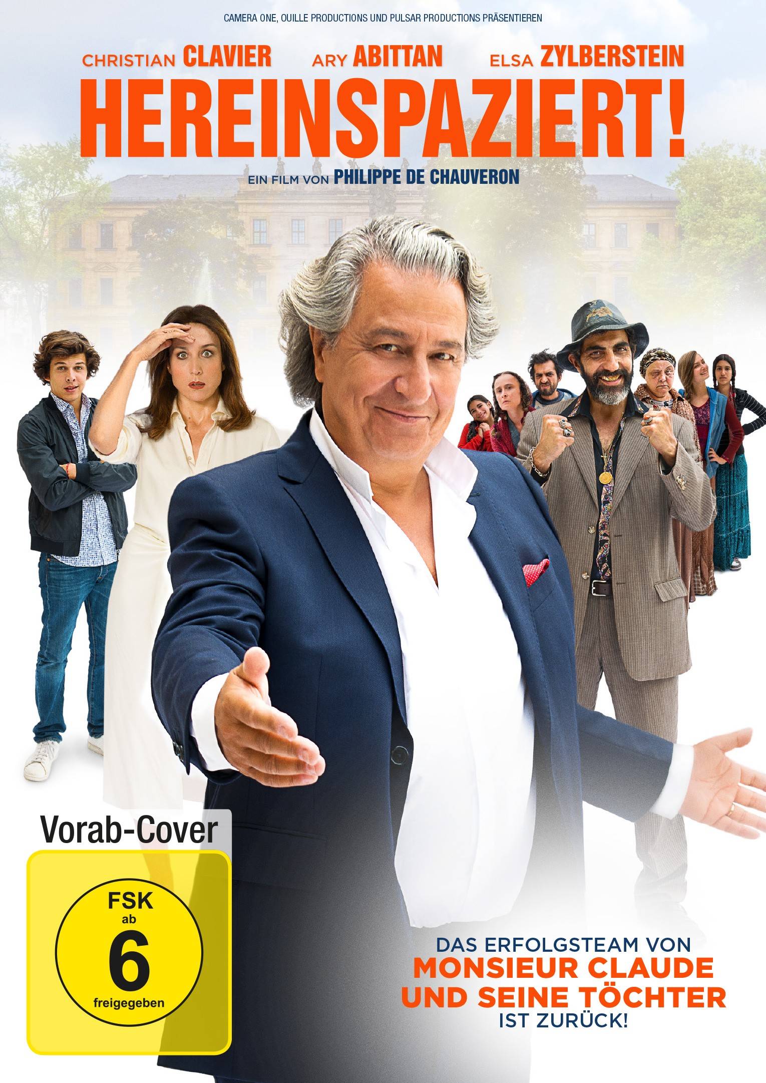 Hereinspaziert! Regie: Philippe de Chauveron, Schauspieler: Christian Clavier/Ary Abittan/Elsa Zylberstein u a, F 2017, FSK ab 6, DVD-Video, Dt/frz, U