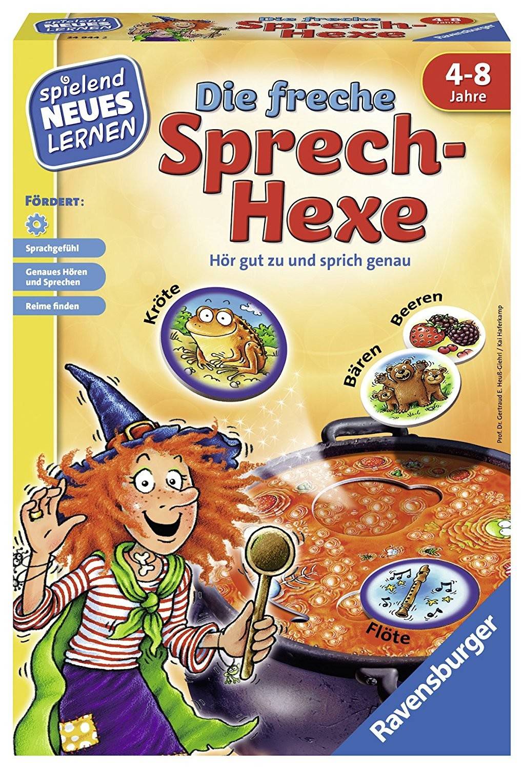 Ravensburger 24944 - Die Freche Sprech-Hexe, Lernspiel, Sprachentwicklung Hör gut zu und sprich genau