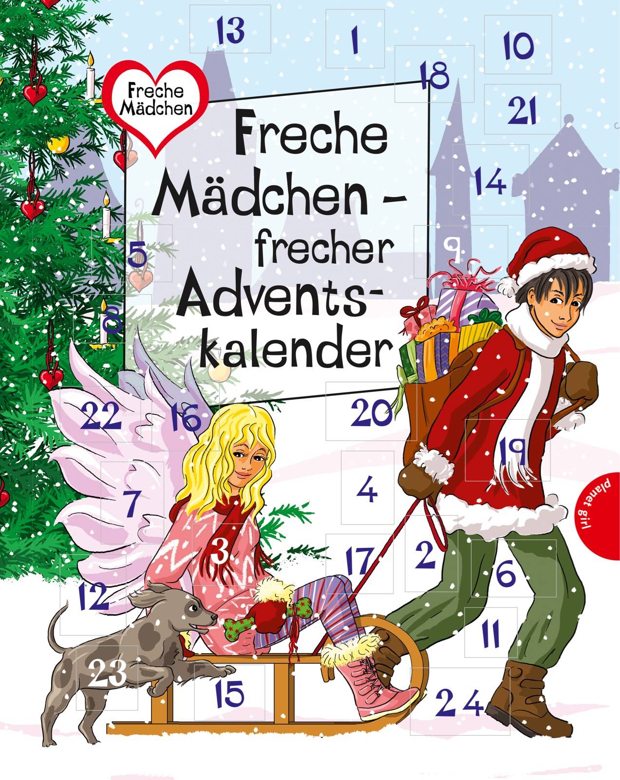 Freche Mädchen - frecher Adventskalender 24 Geschichten und Türchen zum Öffnen