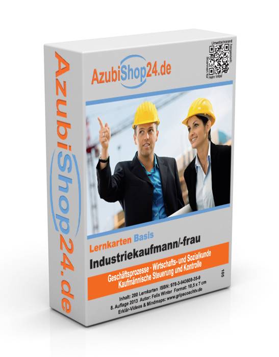 AzubiShop24.de Basis-Lernkarten Industriekaufmann/-frau Erfolgreiche Prüfungsvorbereitung auf die Abschlussprüfung