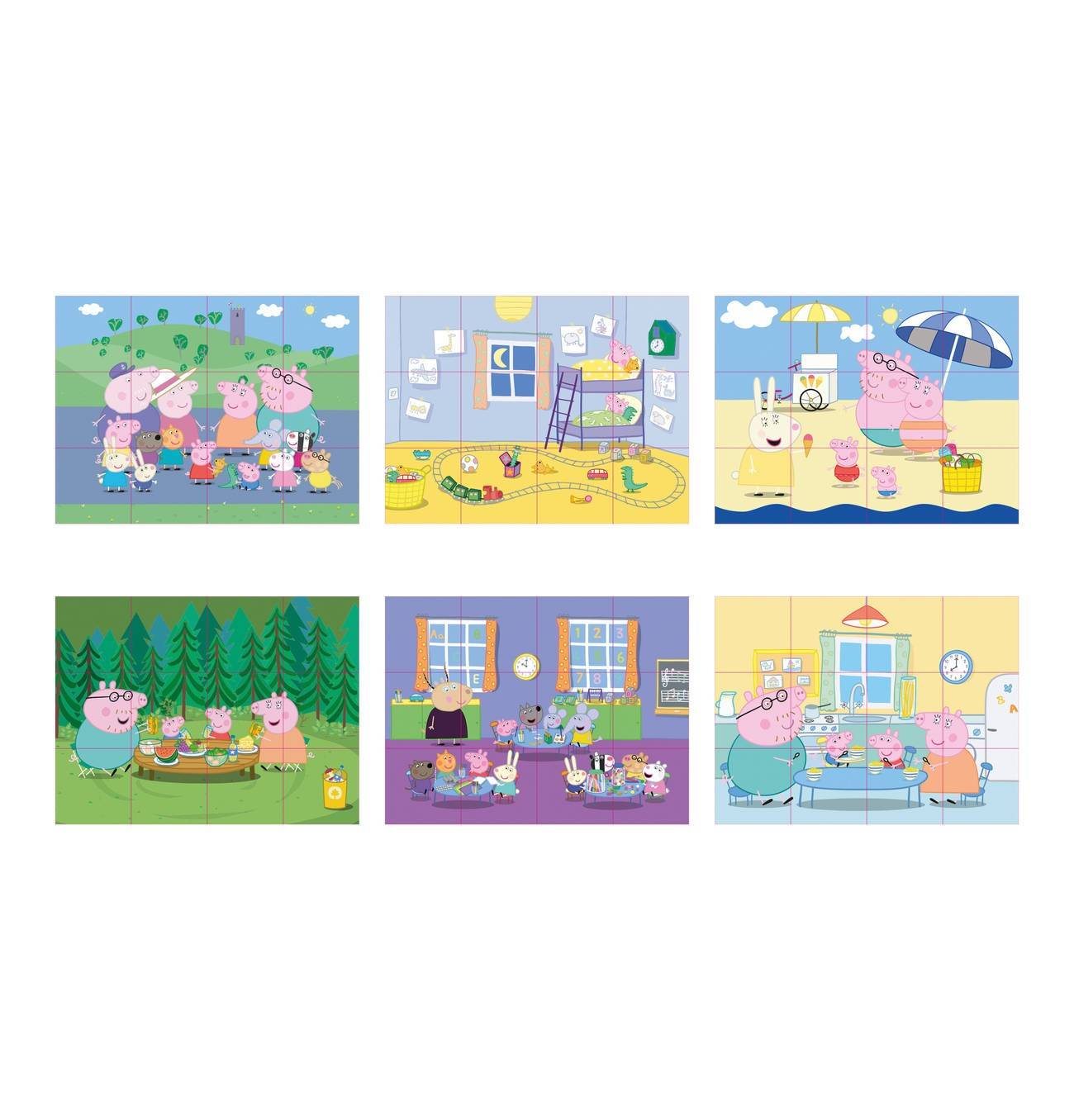 Eichhorn 109265708 - Peppa Pig Bilderwürfel, Puzzle