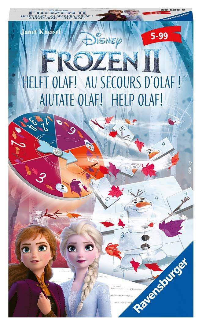 Ravensburger 20528 - Disney Frozen II, Helft Olaf!, Merkspiel Ein abenteuerliches Wettlaufspiel