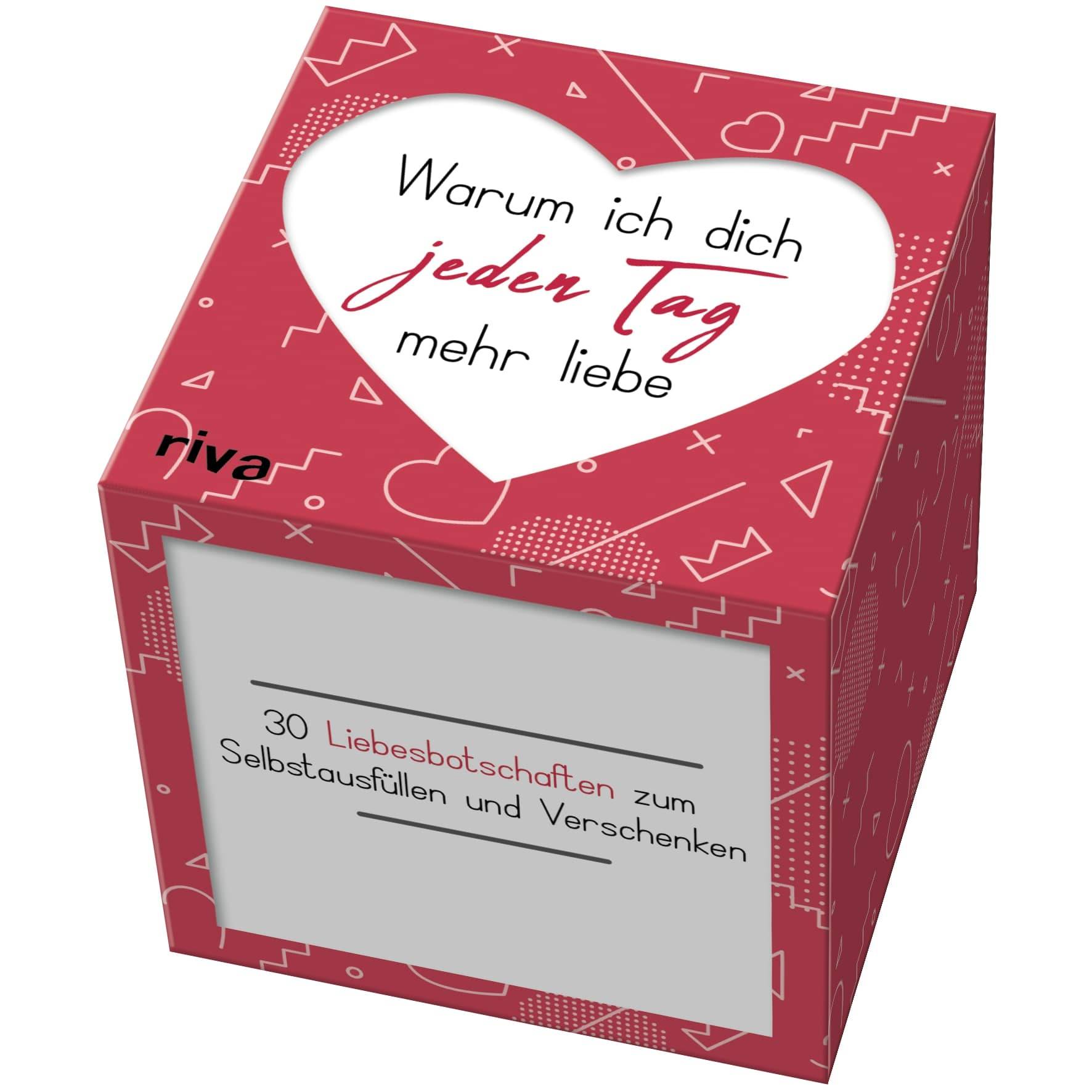 Warum ich dich jeden Tag mehr liebe 30 Liebesbotschaften zum Selbstausfüllen und Verschenken