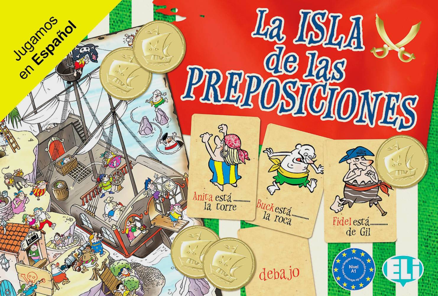 La isla de las preposiciones (Spiel) Niveau A1