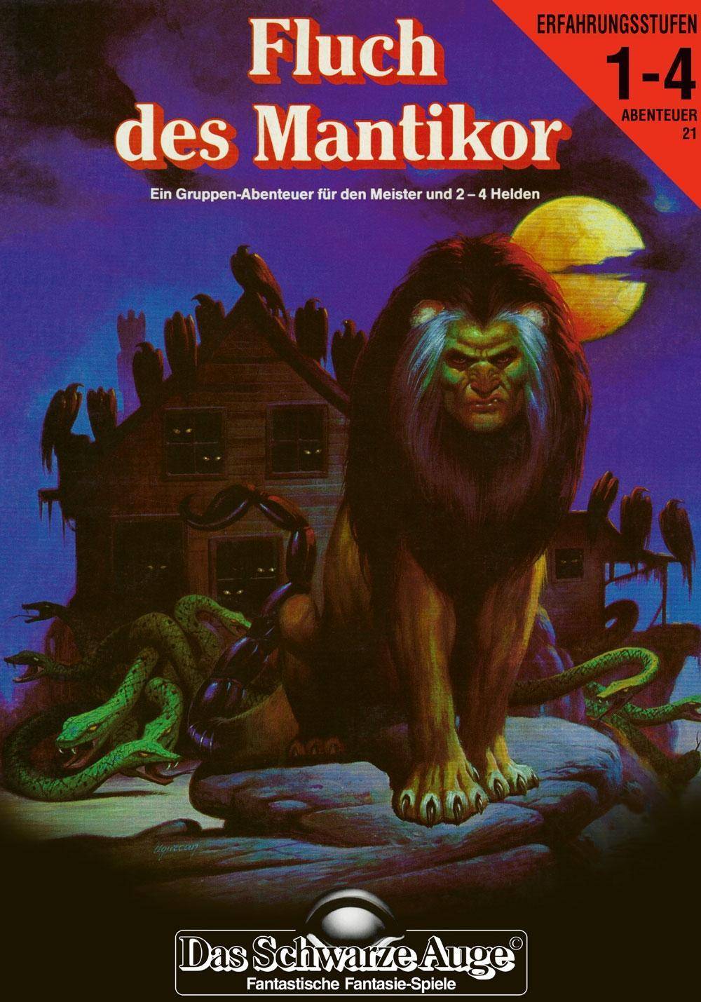 Fluch des Mantikor (remastered) Ein Gruppen-Abenteuer für den Meister und 2-4 Helden, Das Schwarze Auge - Abenteuer