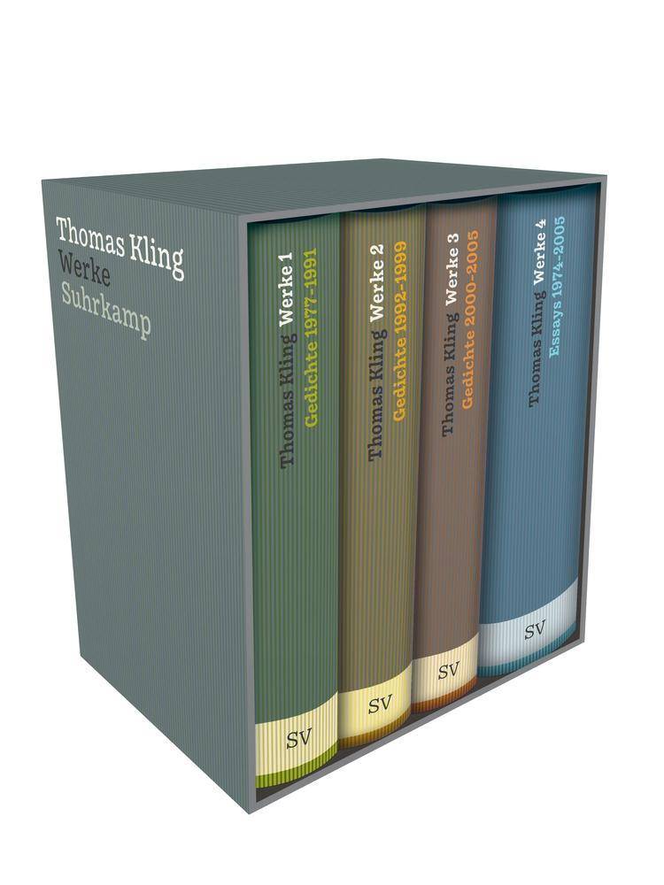 Werke, 4 Bde. 4 Bde in Kassette, Essays 1974-2005/Gedichte 1977-1991/Gedichte 1992-1999/Gedichte 2000-2005