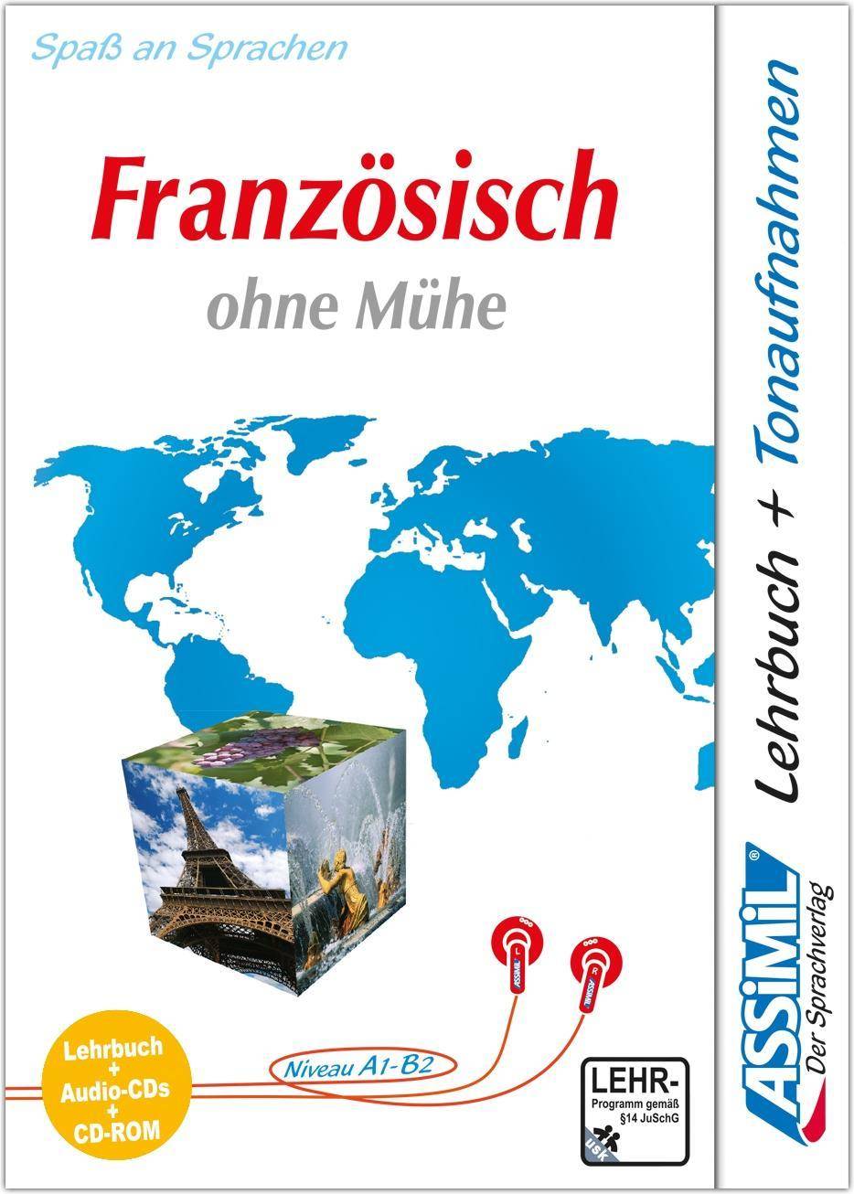 Assimil Französisch ohne Mühe, Lehrbuch, 4 Audio-CDs u. 1 CD-ROM MultimediaPlus