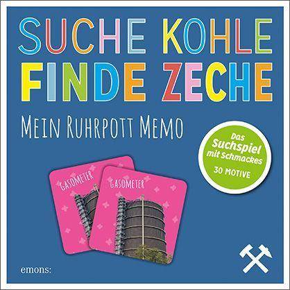 Suche Kohle  Finde Zeche. Mein Ruhrpott Memo Memory mit 30 liebevoll gestalteten Motiven