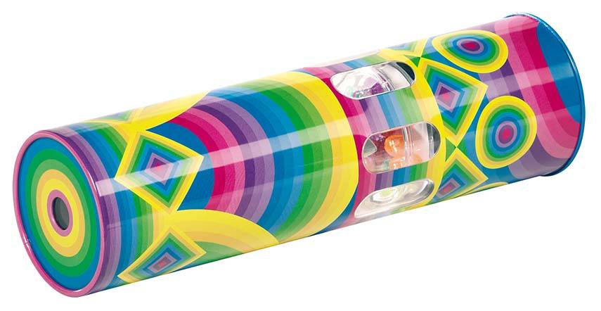 Kaleidoskop mit Melodie H= 21,1 cm, Ø= 6 cm, Metall