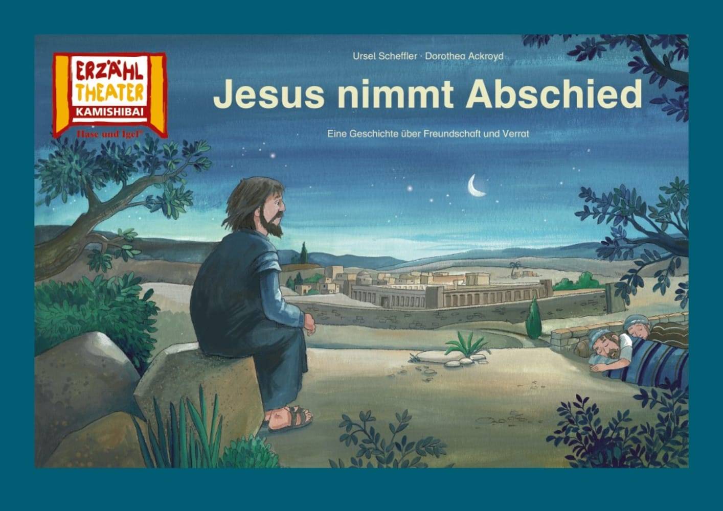 Kamishibai: Jesus nimmt Abschied 7 Bildkarten für das Erzähltheater