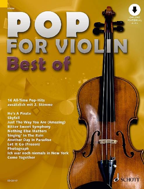 Pop for Violin - Best of, 1-2 Violinen 16 All-Time Pop-Hits. Ausgabe mit Online-Audiodatei