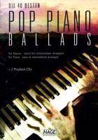 Die 40 besten Pop Piano Ballads, mit 2 Audio-CDs. Bd.1 Für Klavier. Leicht bis mittelschwer arrangiert. For Piano - easy to intermediate arranged