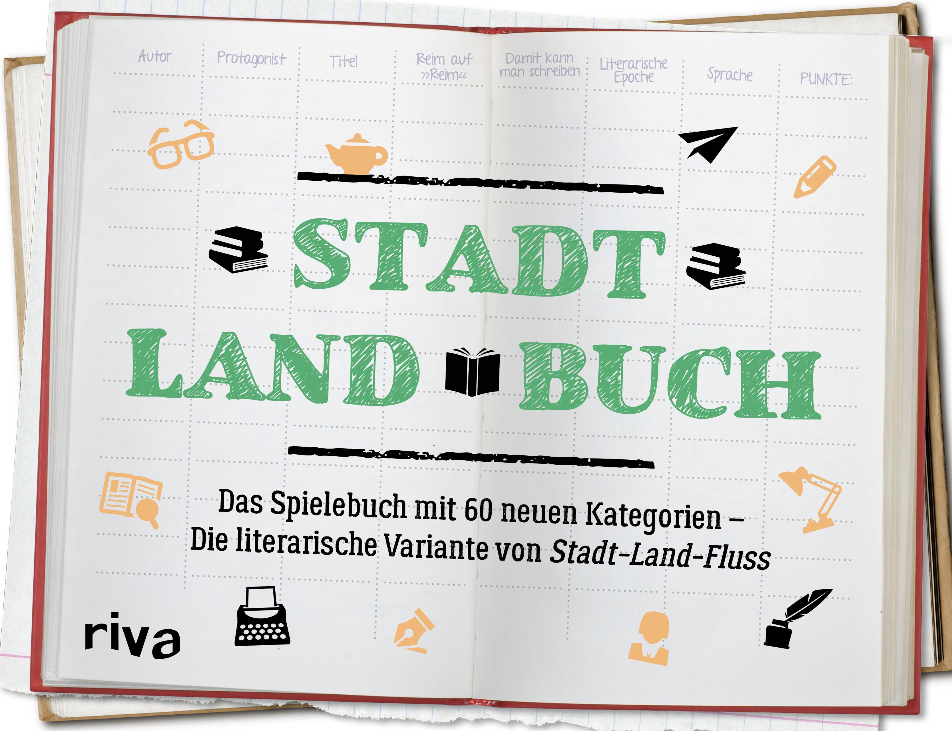 Stadt Land Buch Das Spielebuch mit 60 neuen Kategorien  Die literarische Variante von Stadt-Land-Fluss
