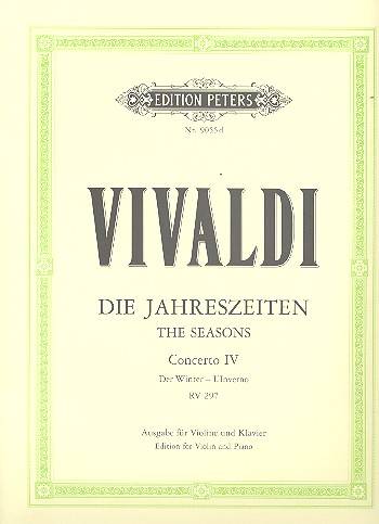 Der Winter, F RV 297 Ausgabe für Violine und Klavier