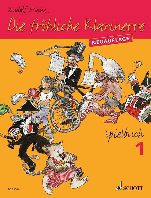 Die fröhliche Klarinette, Spielbuch, Neuaufl. Stücke für 2-3 Klarinetten und für Klarinette und Klavier. Schwierigkeitsgrad: 2