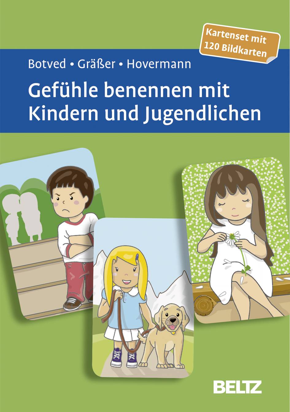 Gefühle benennen mit Kindern und Jugendlichen, Bildkarten Kartenset mit 120 Bildkarten