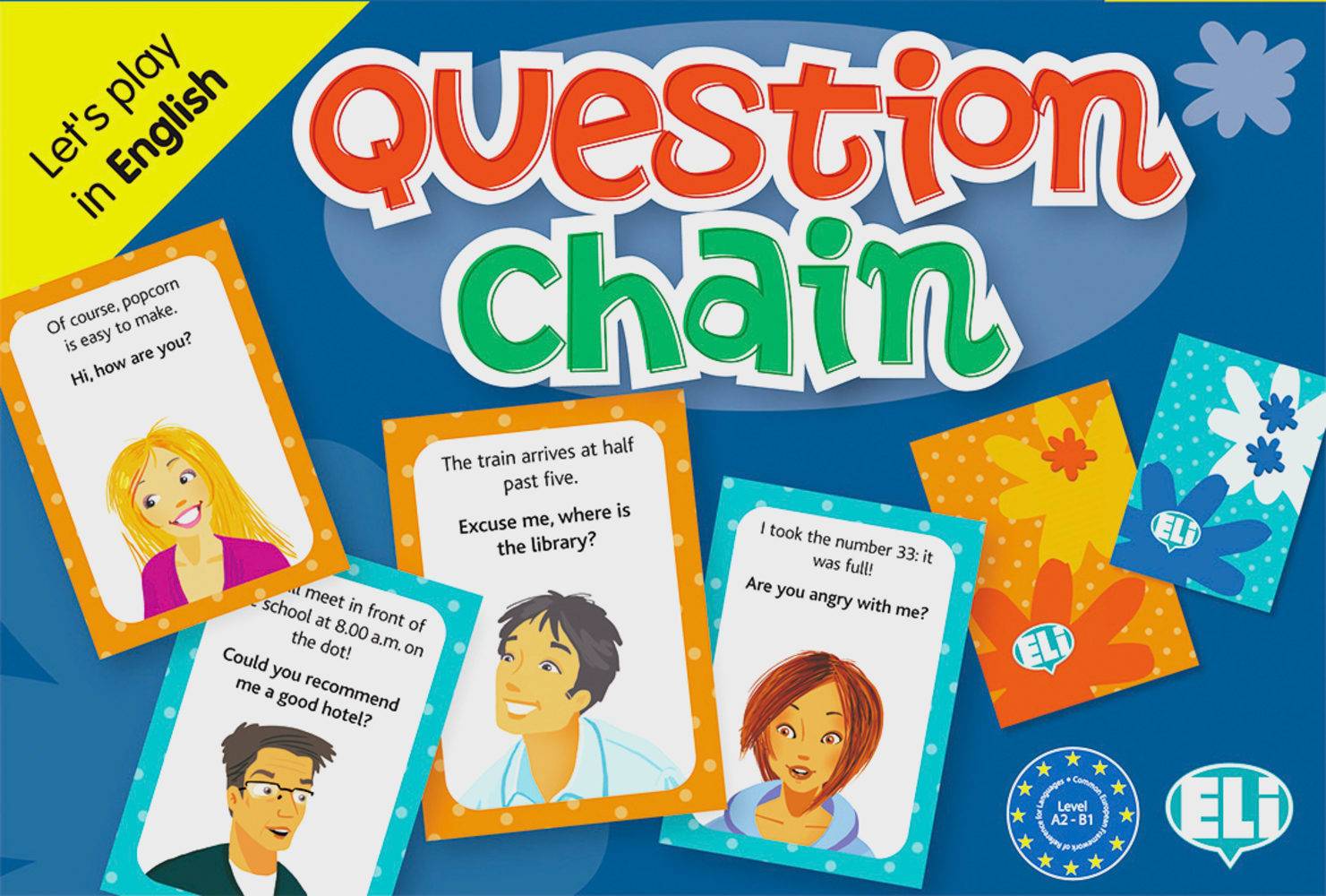 Question Chain (Spiel) Spiel mit 2 Sets à 66 Spielkarten und Spielanweisung