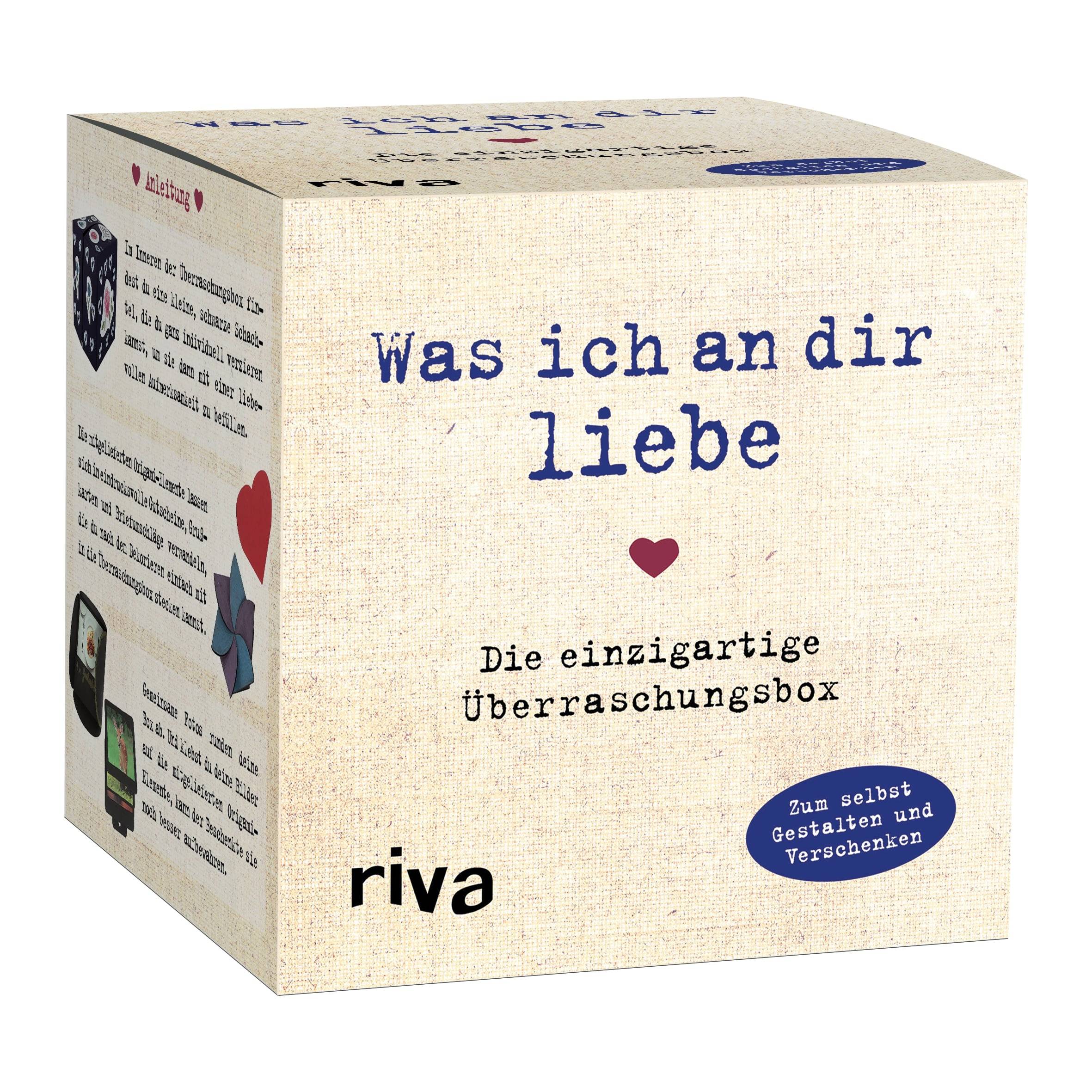 Was ich an dir liebe  Die einzigartige Überraschungsbox Zum Selbstgestalten und Verschenken