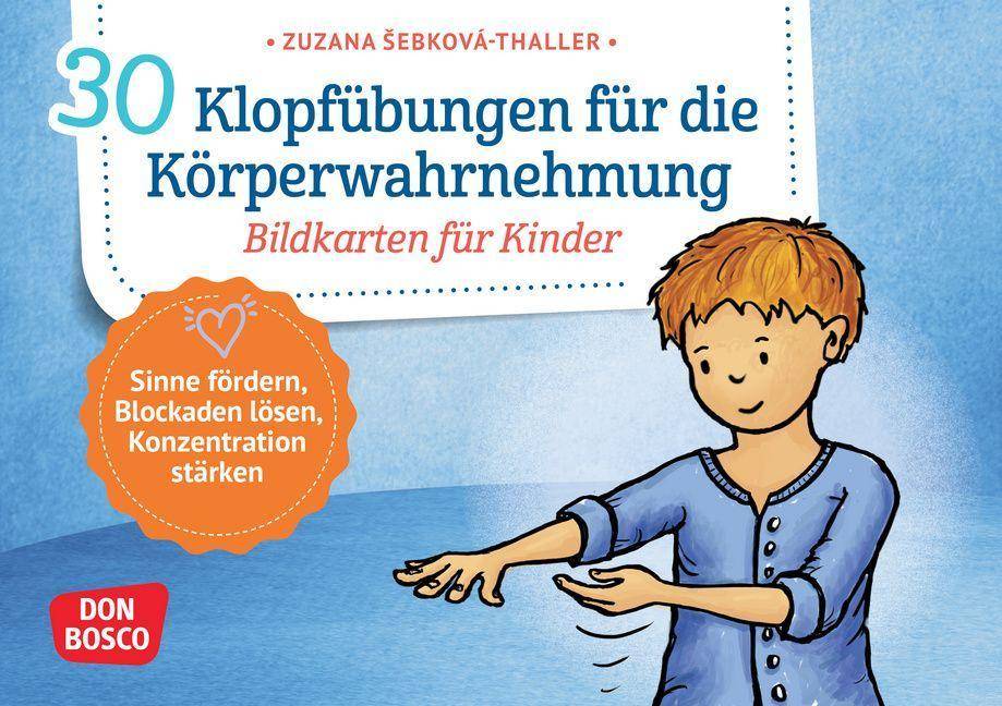 30 Klopfübungen für die Körperwahrnehmung. Bildkarten für Kinder. Kindgerechte Klopftechniken aus dem Qigong. Für Kita, Schule & Zuhause