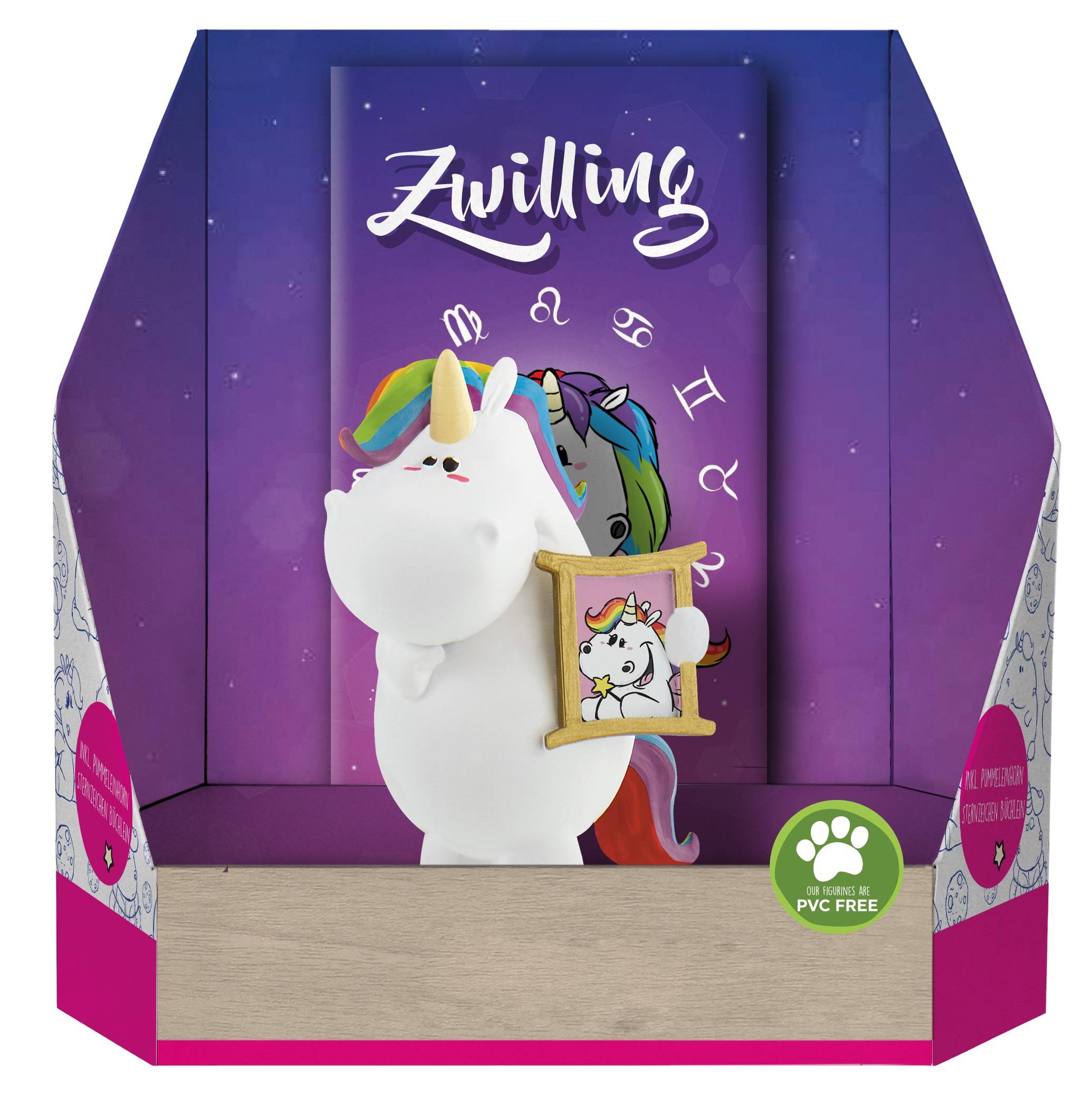 Pummeleinhorn Sammelfigur  Sternzeichen Zwillinge Sammelfigur