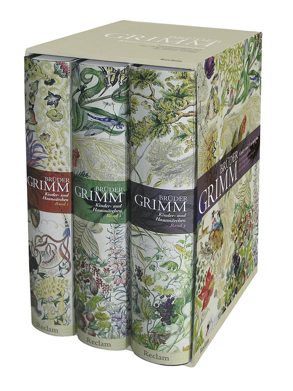 Kinder- und Hausmärchen Ausgabe letzter Hand mit den Originalanmerkungen der Brüder Grimm. Drei Bände in einer Kassette