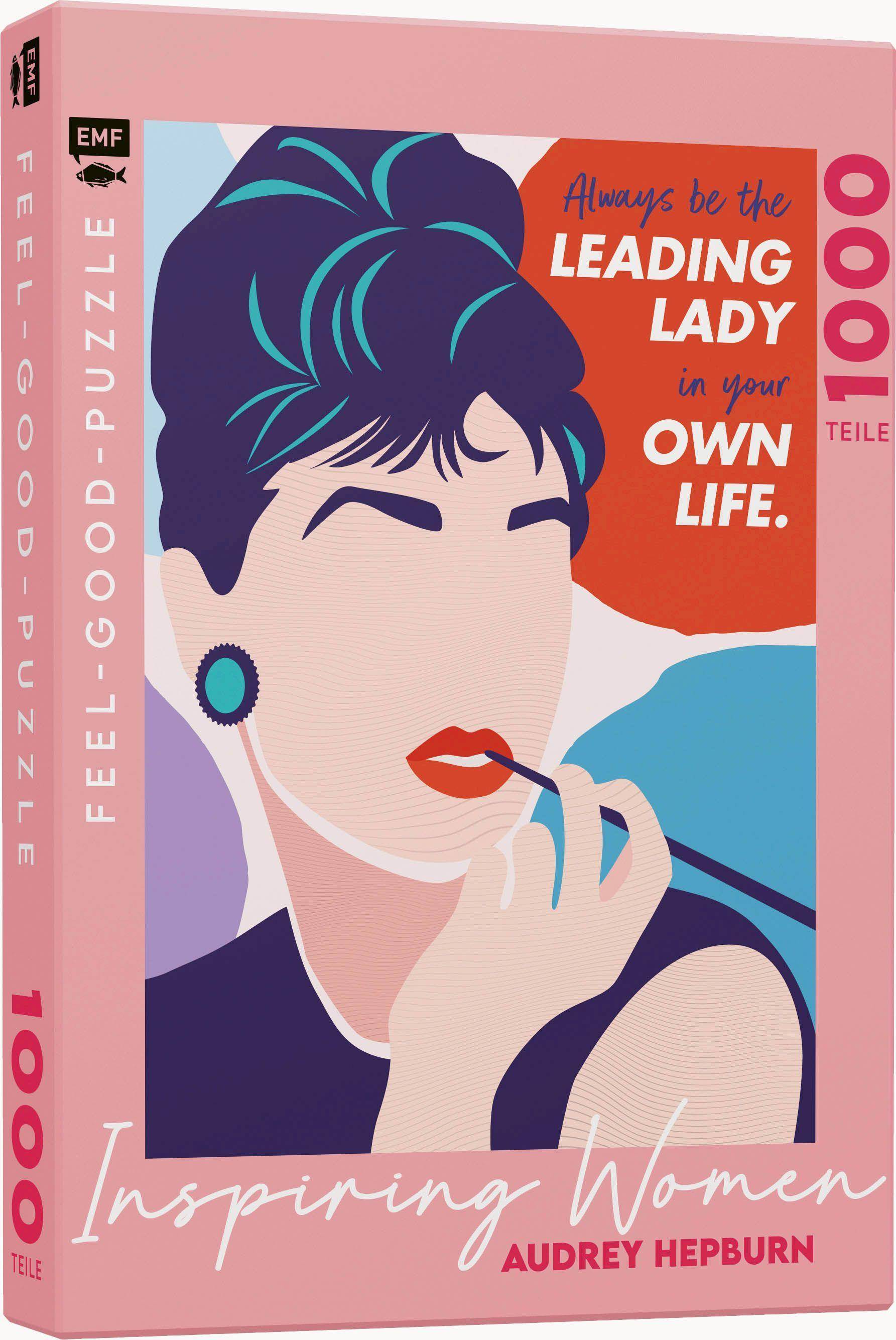 Feel-good-Puzzle 1000 Teile - INSPIRING WOMEN: Audrey Hepburn Always be the leading lady in your own life
