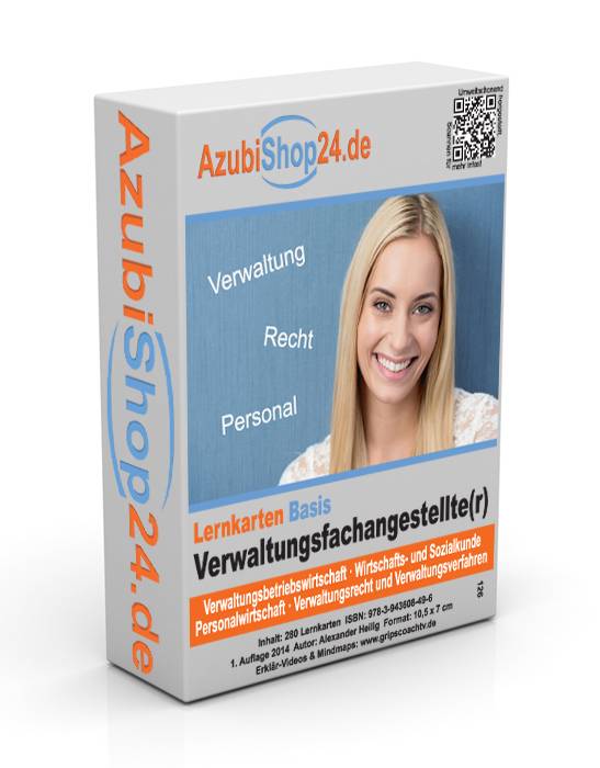 AzubiShop24.de Basis-Lernkarten Verwaltungsfachangestellte(r) Erfolgreiche Prüfungsvorbeitung auf die Abschlussprüfung Bund, Länder, Kommunen