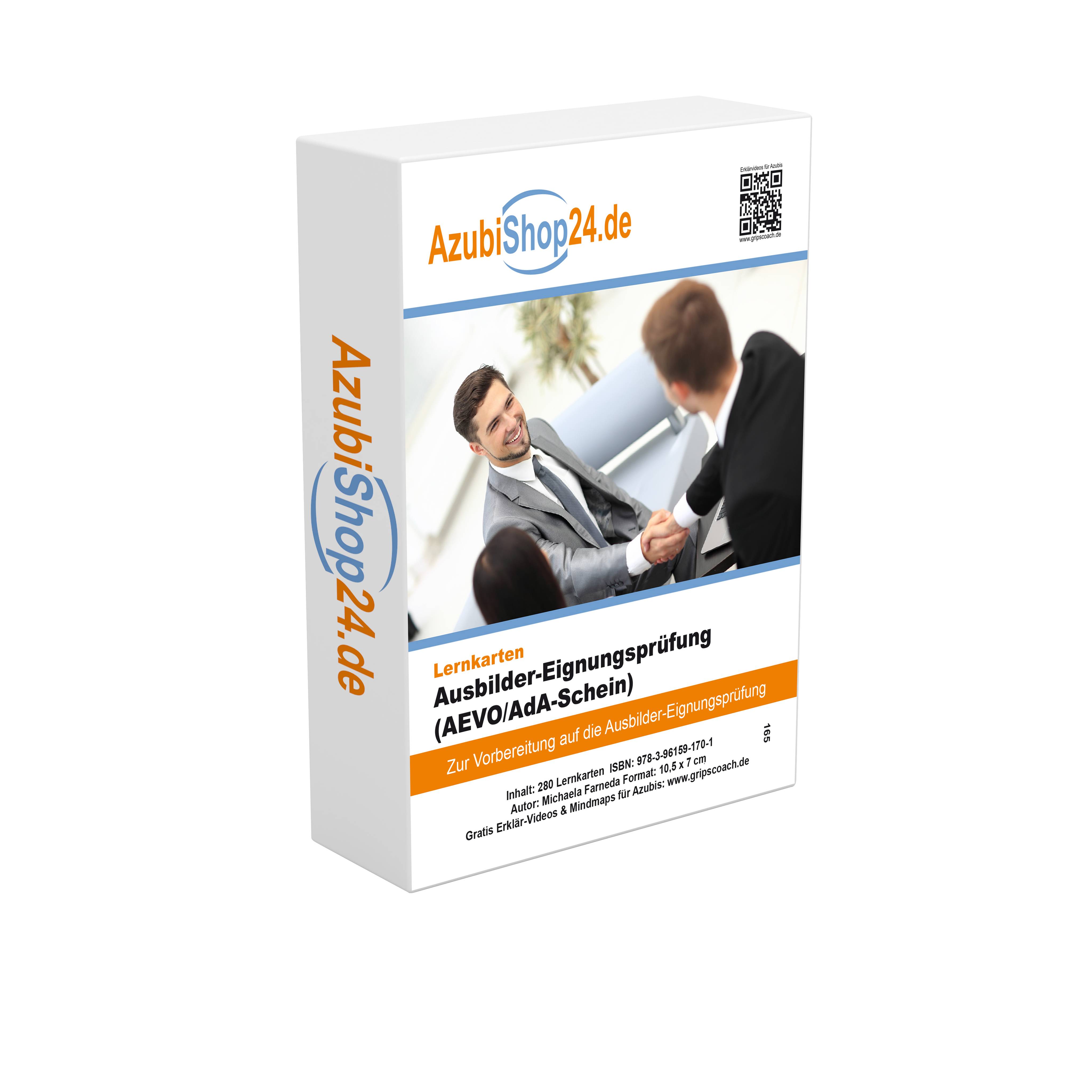 AzubiShop24.de Basis-Lernkarten Ausbilder-Eignungsprüfung (AEVO/AdA-Schein) Zur Vorbereitung auf die Prüfung