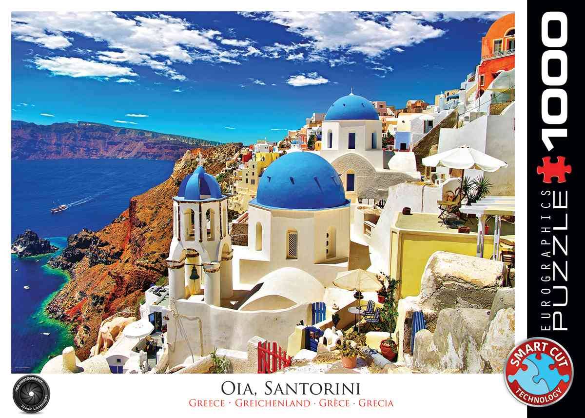 Eurographics 6000-0944 - Oia auf Santorini Griechenland, Puzzle Oia auf Santorini Griechenland, Anzahl Teile: 1000, Maße (B/H): 68 x 48 cm