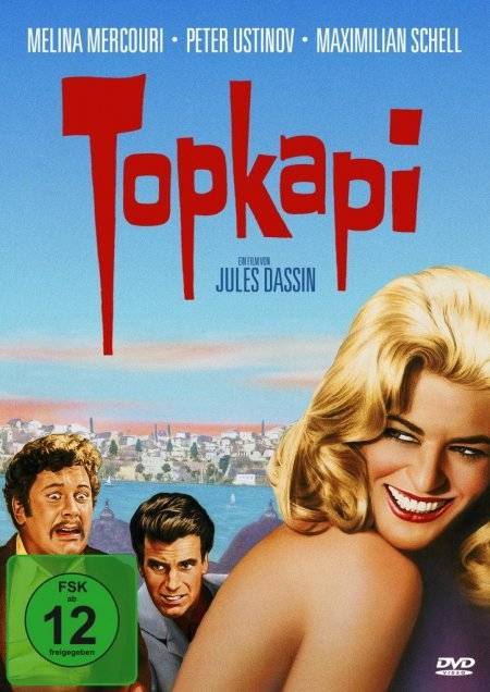 Topkapi Regie: Jules Dassin, Schauspieler: Melina Mercouri/Peter Ustinov/Maximilian Schell u a, USA 1964, FSK ab 12, DVD-Video, Dt/engl, UT: Dt