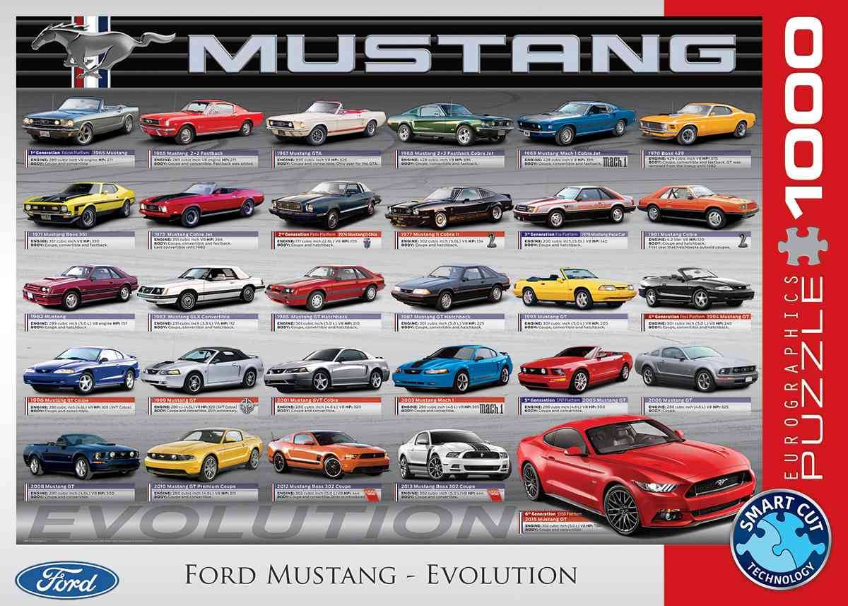 Eurographics 6000-0684 - Ford Mustang Evolution, Puzzle Anzahl Teile: 1000, Maße (B/H): 68 x 48 cm, Eurographics-Puzzle, Smart Cut Technology