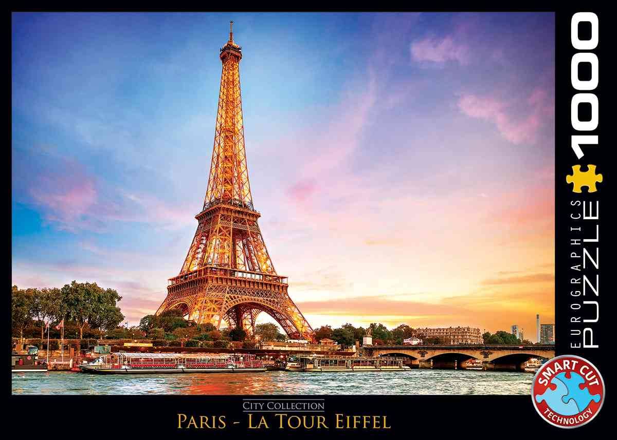 Eurographics 6000-0765 - Paris Eiffelturm, Puzzle Paris Eiffelturm, Anzahl Teile: 1000, Maße (B/H): 68 x 48 cm, Eurographics-Puzzle, Smart Cut