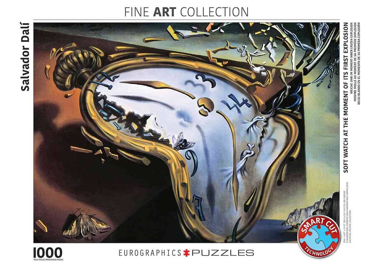 Eurographics 6000-0842 - Weiche Uhr im Moment ihrer ersten Explosion von Salvador Dalí, Puzzle Weiche Uhr im Moment ihrer ersten Explosion, Anzahl Te
