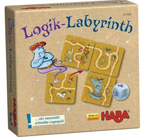 HABA 301886 - Logik-Labyrinth . . . ein verzwickt schnelles Legespiel!