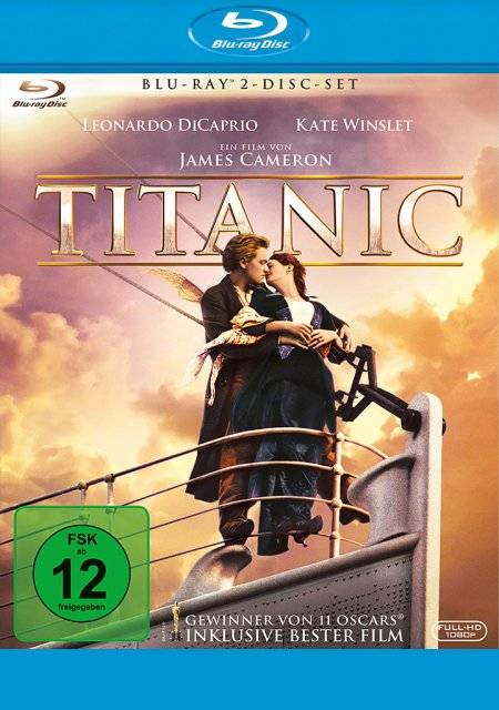 Titanic Ausgezeichnet mit 11 Oscars 1998 u. a. für den besten Film, Beste Regie, Beste Kamera, Beste Filmmusik u. 4 Golden Globes 1998 u. a. für de