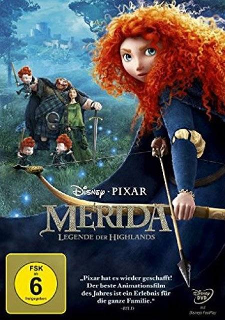 Merida - Legende der Highlands Ausgezeichnet mit dem Golden Globe 2013 und Oscar 2013 für den Besten Animationsfilm. USA