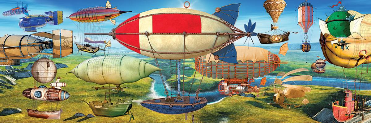Das grosse Rennen (Puzzle) Das grosse Rennen, Anzahl Teile: 1000, Maße (B/H): 96 x 32 cm, Panorama-Puzzle, Smart Cut Technology