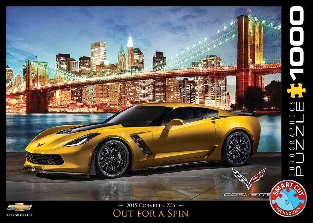 Eurographics 6000-0735 - Corvette Z06 Out for a Spin, Puzzle Anzahl Teile: 1000, Maße (B/H): 68 x 48 cm, Eurographics-Puzzle, Smart Cut Technology