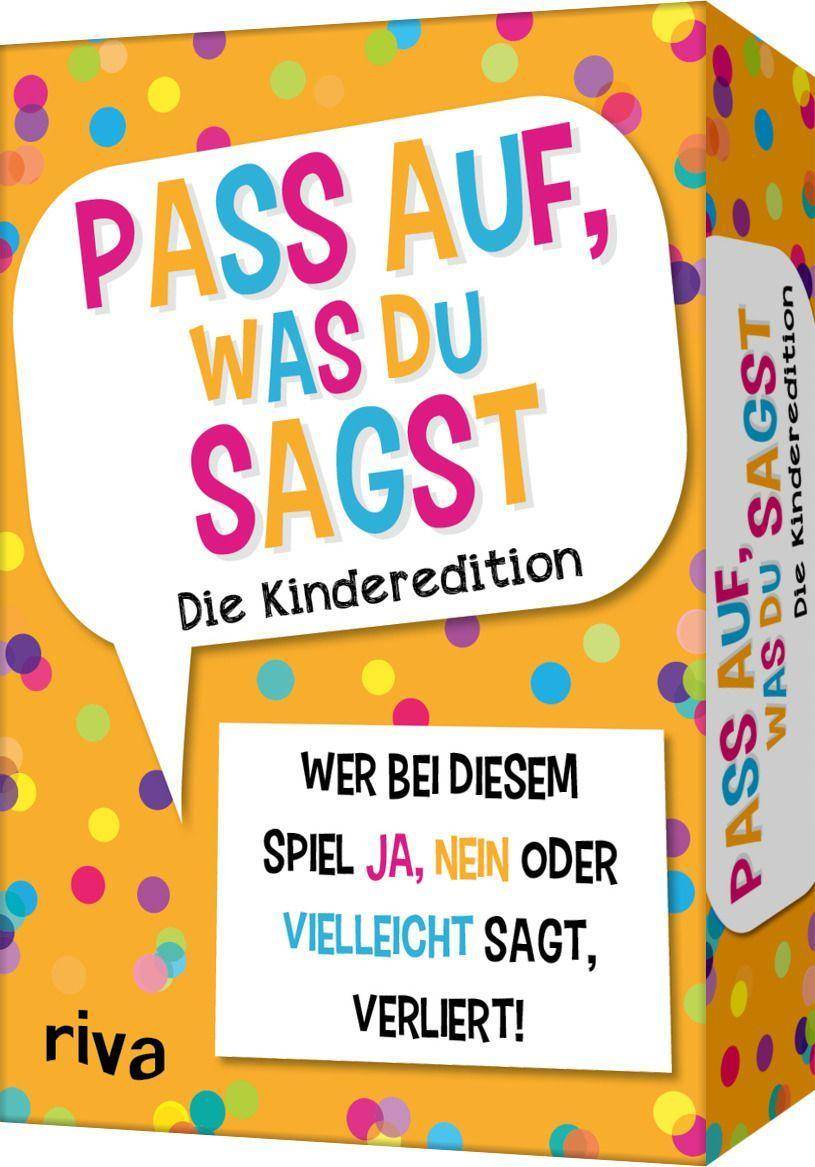 Pass auf, was du sagst Wer bei diesem Spiel »Ja«, »Nein« oder »Vielleicht« sagt, verliert!  Die Kinderedition