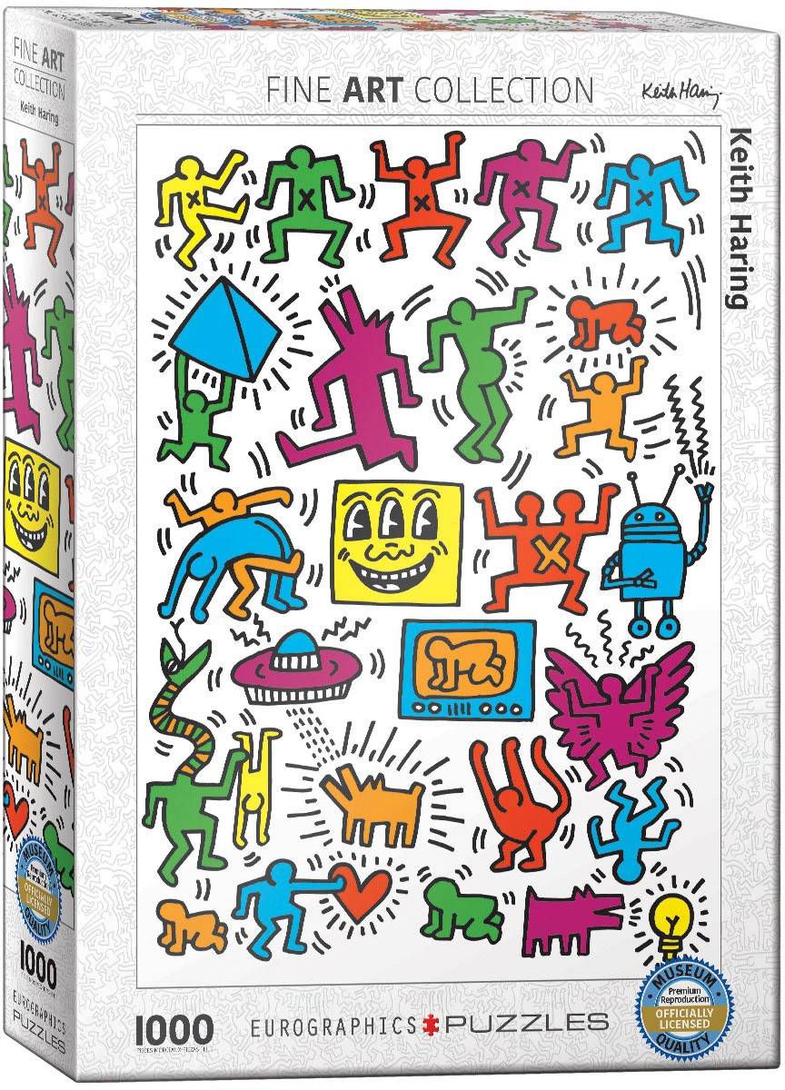 Eurographics 6000-5513 - Keith Haring Collage, Puzzle, 1000 Teile Keith Haring Collage, Anzahl Teile: 1000, Maße (B/H): 48 x 68 cm, Eurographics-Puzz