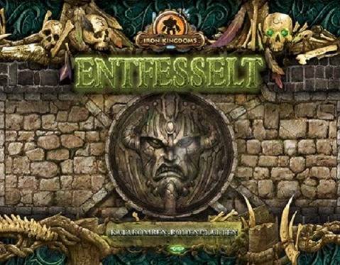 Iron Kingdoms Entfesselt Katakomben-Bodenplatten 9 doppelseitig bedruckte Bodenplatten aus stabiler Pappe, jeweils unterschiedliche Motive, Maße: