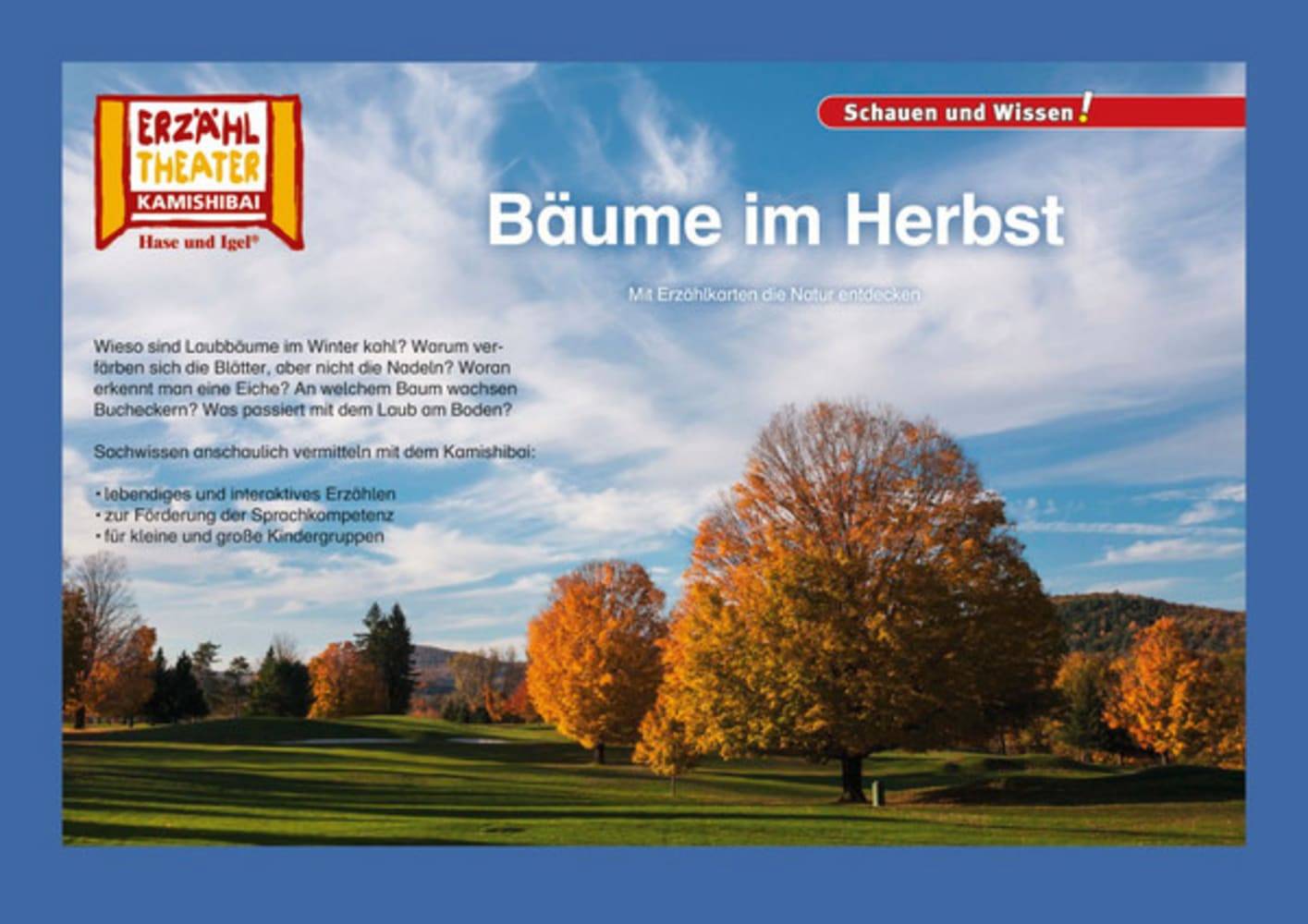 Kamishibai: Bäume im Herbst 10 Fotobildkarten für das Erzähltheater