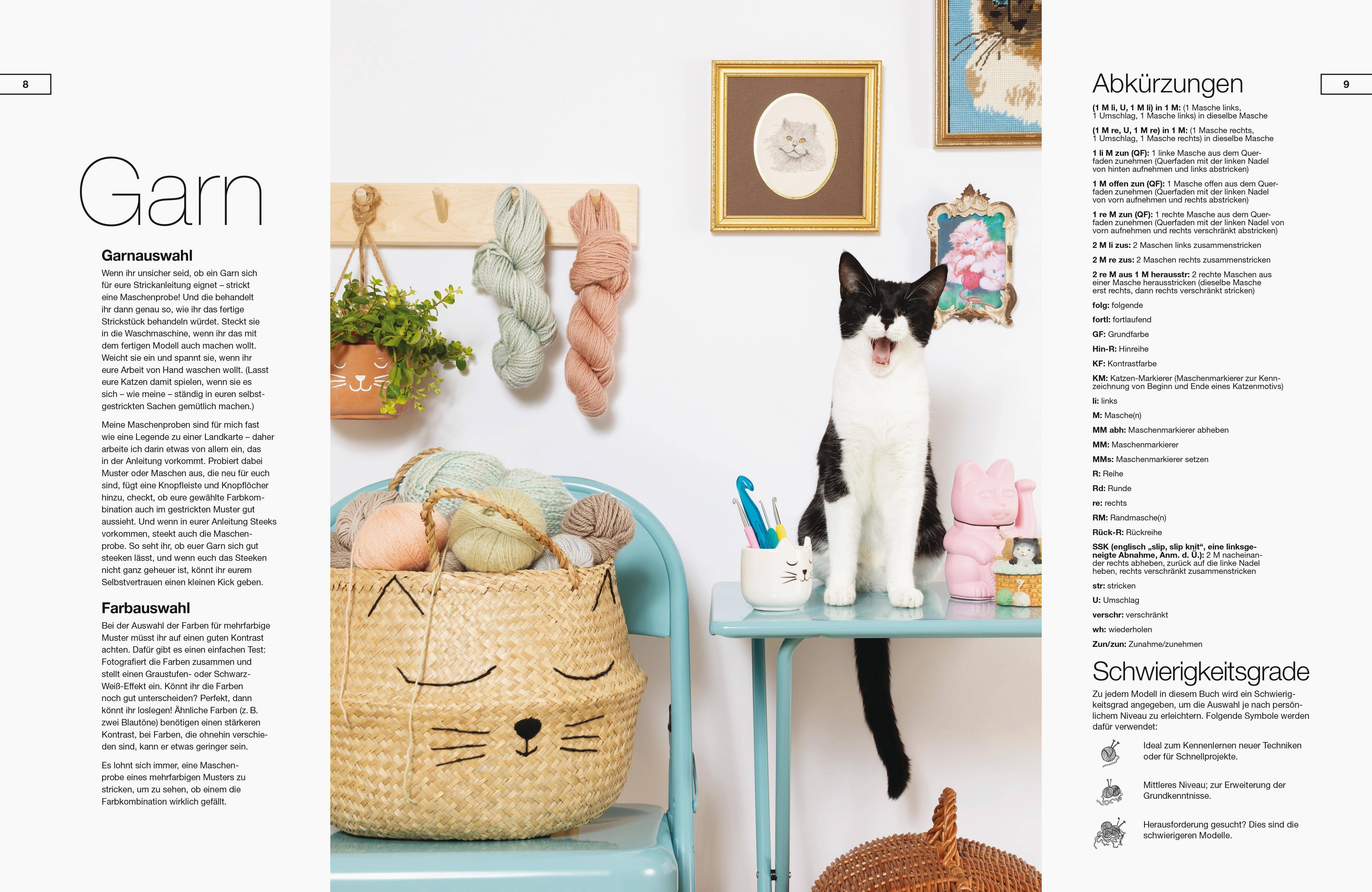 Cat Knits. 16 schmusewollige Strickprojekte mit Katzenmotiven Anleitungen für 4 Stricktechniken: Pullover, Cardigans und Accessoires einfach selbst