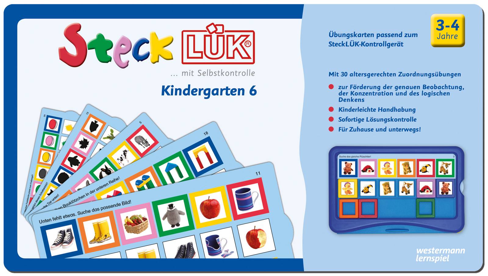 SteckLÜK Kindergarten 6: Alter 3 - 4 (blau)