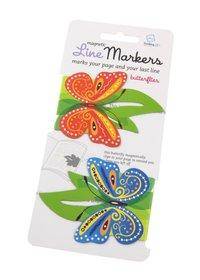 Line Markers Butterflies - Magnetische Lesezeichen 2er-Set Magnetische Lesezeichen, 2er-Set Schmetterlinge, Maße: 17 x 8 cm