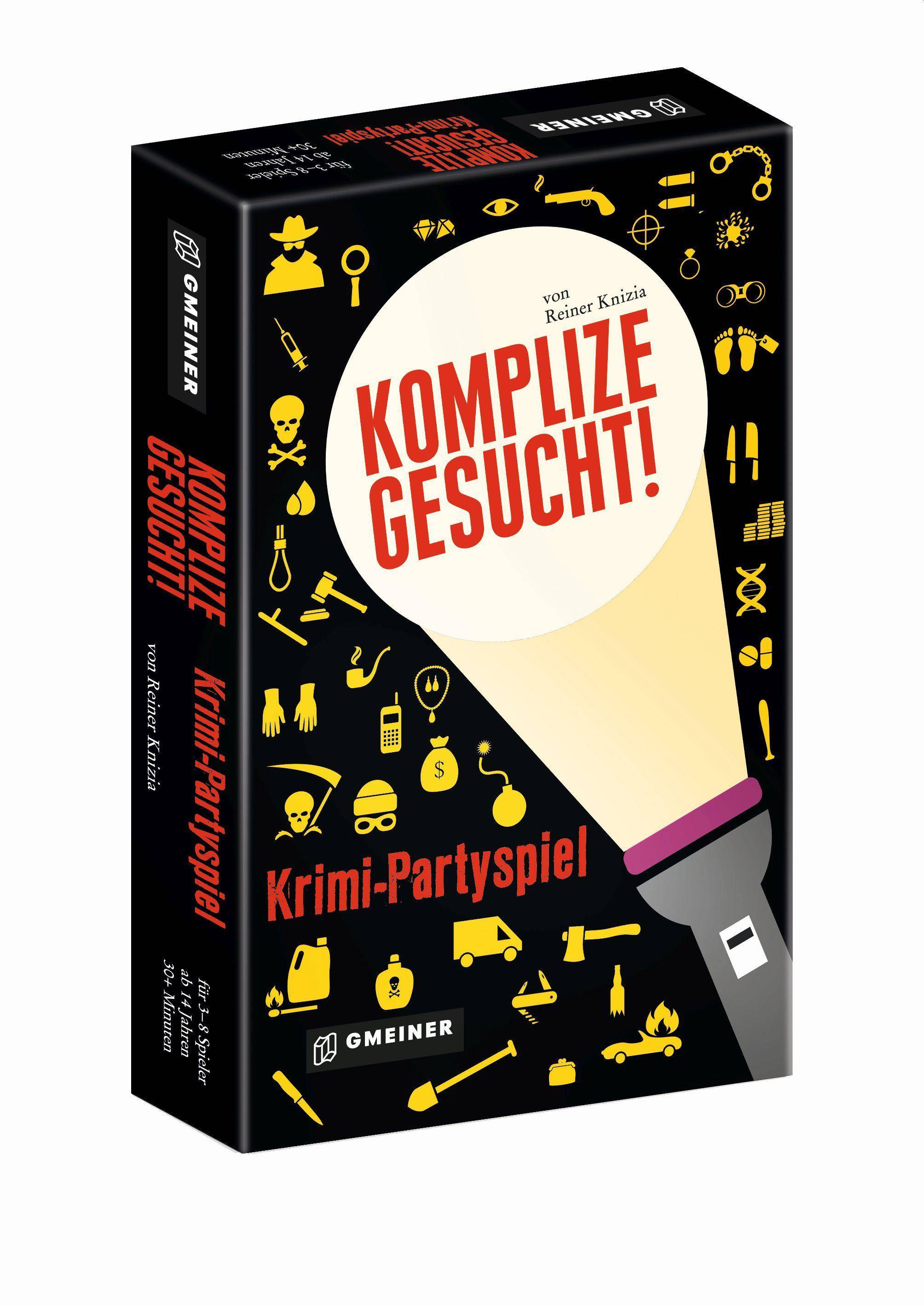 Komplize gesucht! Kleine Verbrechen unter Freunden. Krimi-Partyspiel