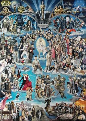 Hollywood XXL PUZZLES 3000 TEILE Anzahl Teile: 3000, Maße (B/H): 84 x 118 cm, Puzzle, Premium Quality
