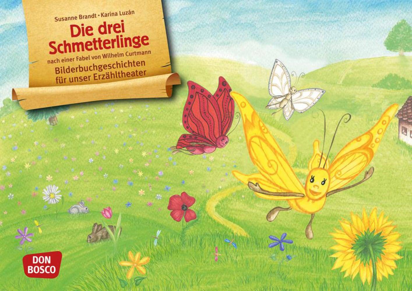 Die drei Schmetterlinge, Kamishibai Bildkartenset Entdecken. Erzählen. Begreifen. Mit QR-Code