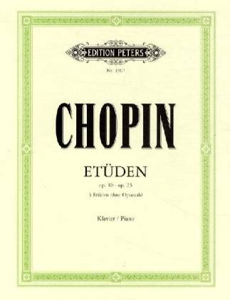 Etüden op.10, op.25 und 3 Etüden ohne Opuszahl, Klavier für Klavier