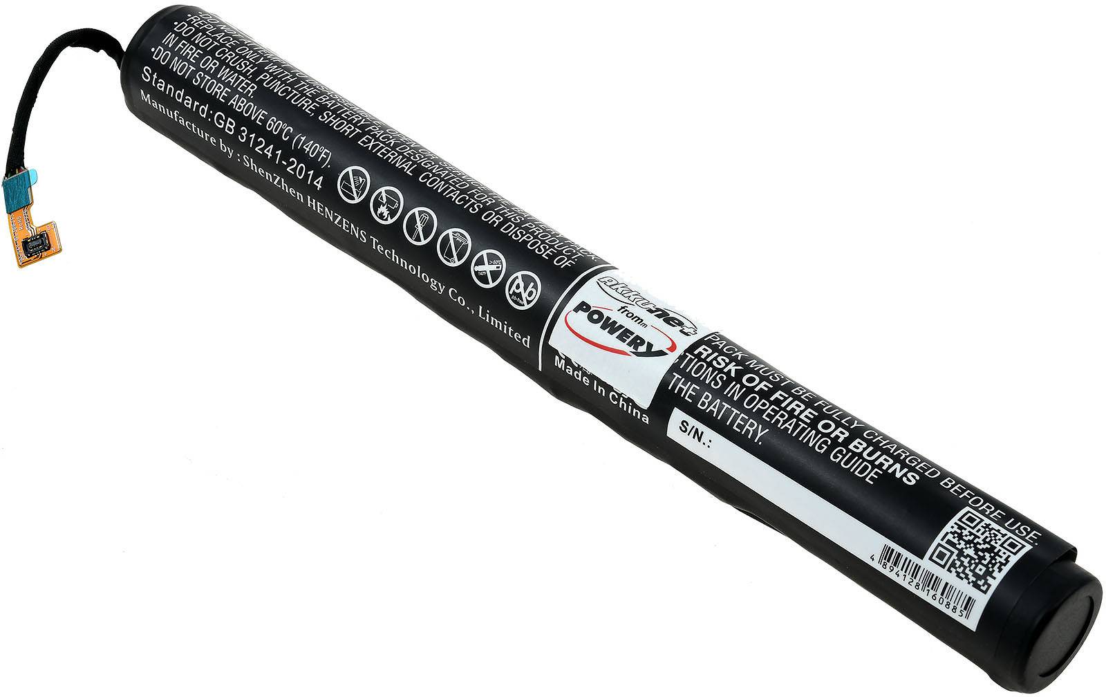 Powery Akku passend für Tablet Lenovo Yoga Tab 3 (10), YT3-X50, YT3-X50F, Typ L15C3K32 u.a., 3,6V, Li-Ion